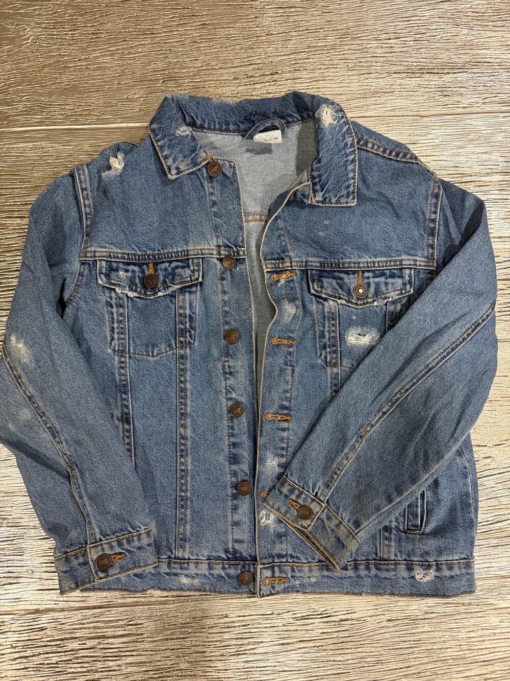 Zara boy's size 10 denim jacket (minimal removable stains)